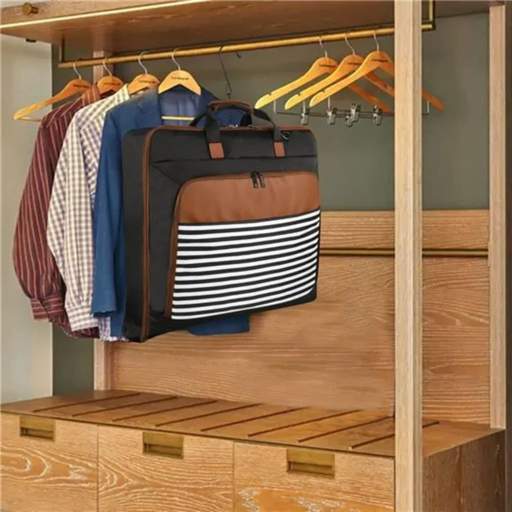 New Suit Carry On Garment Bag for Travel, Suit Bag with Detachable